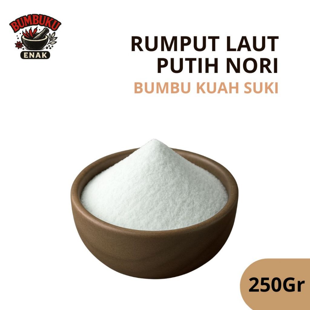 

Bumbu Kuah Suki Rasa Rumput Laut Putih Nori 250gr – Kuah Gurih Segar Kaya Nutrisi, Cocok untuk Steamboat & Shabu Praktis