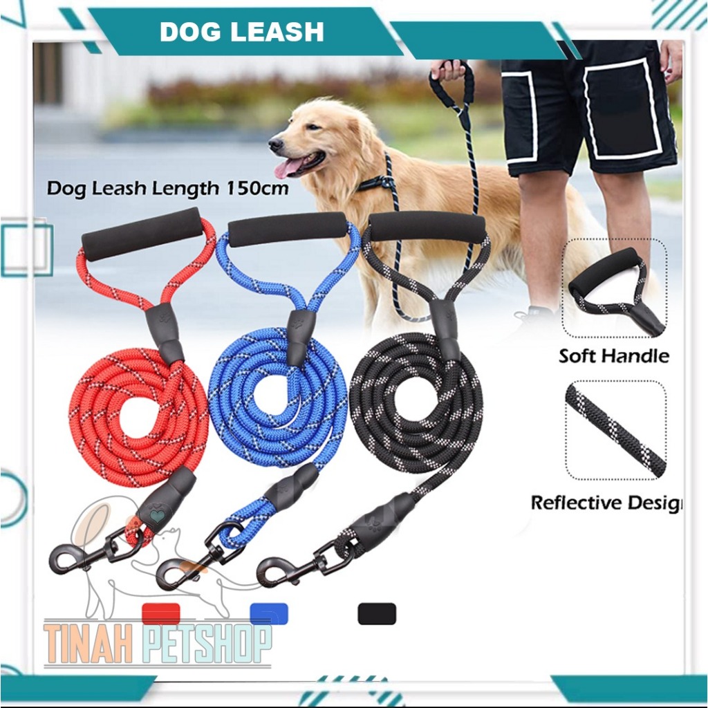 Tali Anjing/Leash Anjing/Panjang opsional/Tali Anjing Besar/Penolong yang baik untuk berjalan-jalan 