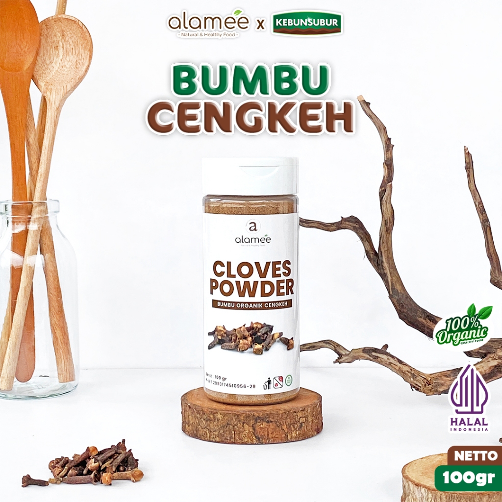 

ALAMEE Bubuk Cengkeh Bumbu Dapur Clove Powder Ground Seasoning Organik Tabur Kebunsubur kebunsubur