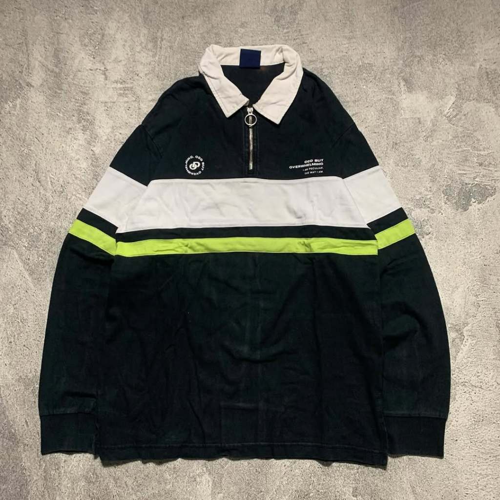 Rugby Shirt Half Zipper SPAO Size M