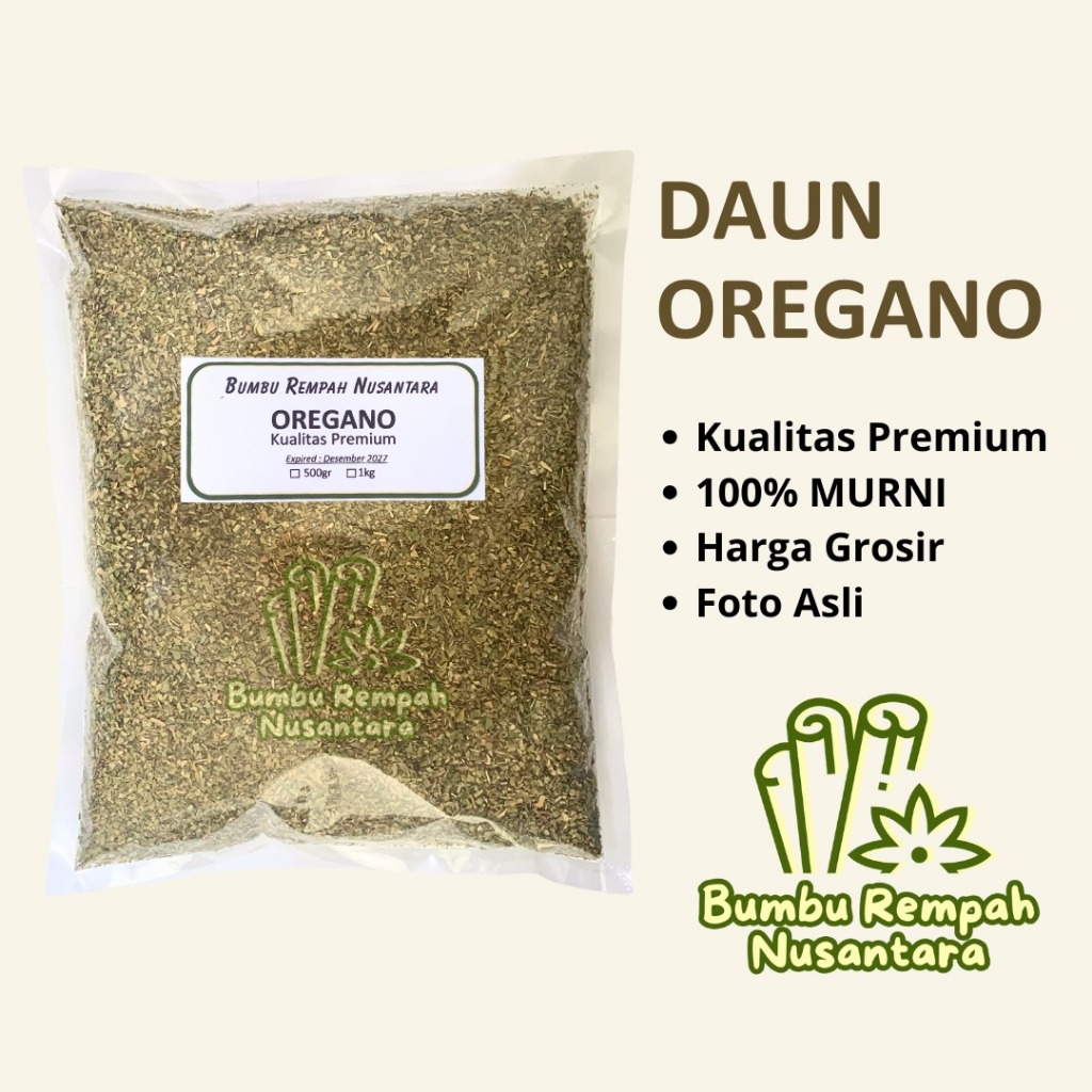 

Oregano 500g 1kg - Rempah Asli Murni | BUMBU REMPAH NUSANTARA | Bumbu Dapur Nusantara Grosir Murah