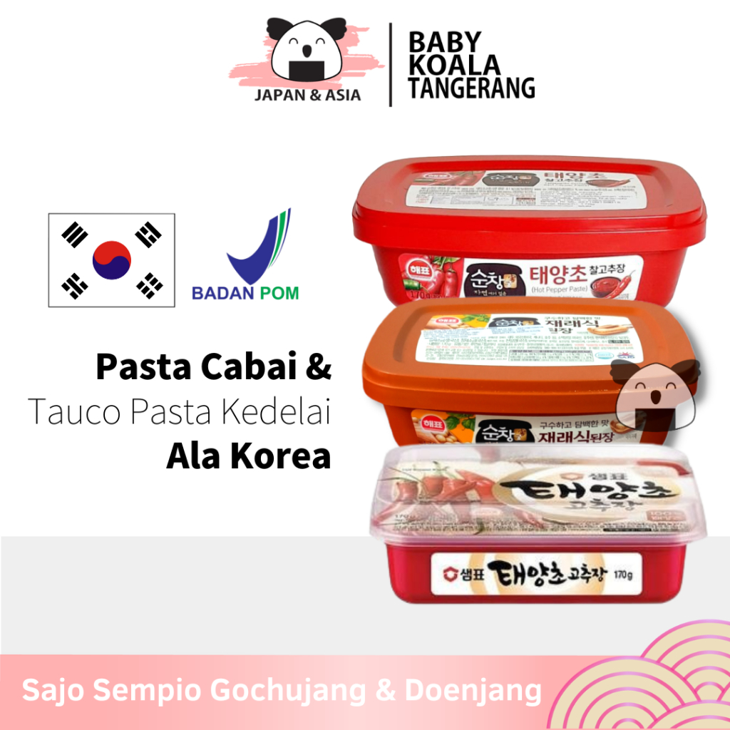 

SAJO & SEMPIO Korea Hot Pepper Paste 170 g | Sajo Gochujang Doenjang | Sambal Pasta Korea -BKT