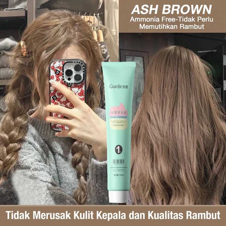 Ash Brown Hair Color Pink Brown Gold Brown Pewarna Rambut Hair Color Without Bleaching Rambut Yang