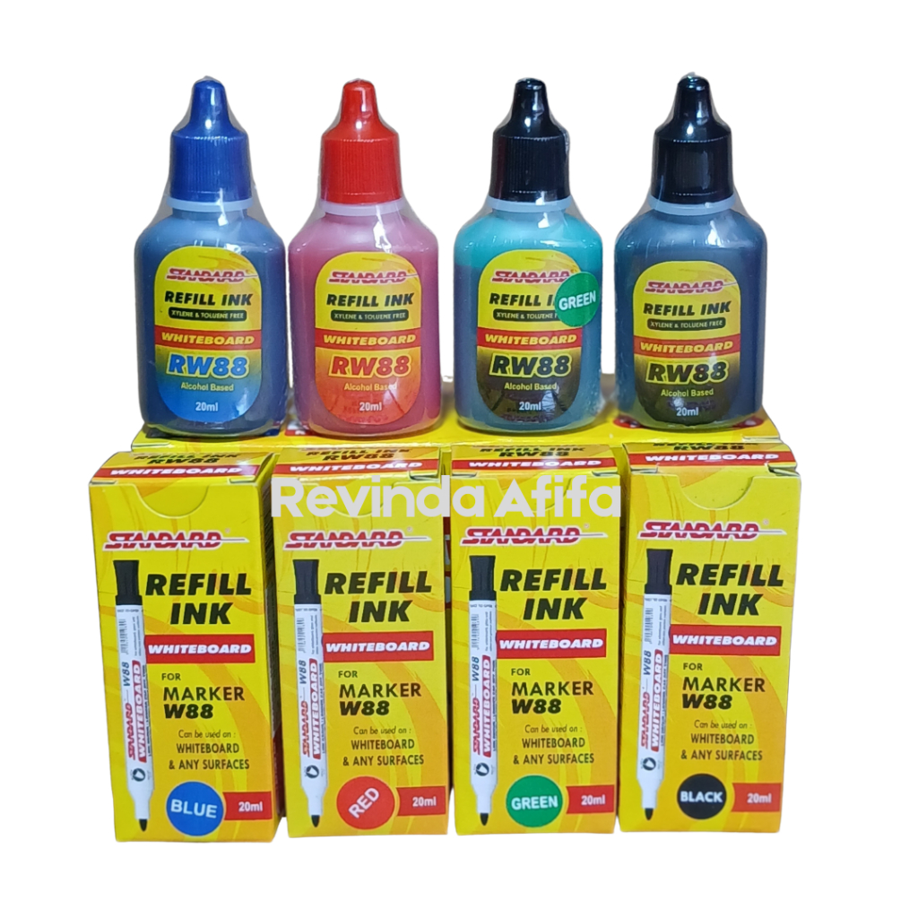 

REFILL (TINTA ISI ULANG) SPIDOL WHITEBOARD STANDARD W88 / RW88 SPIDOL BISA DIHAPUS