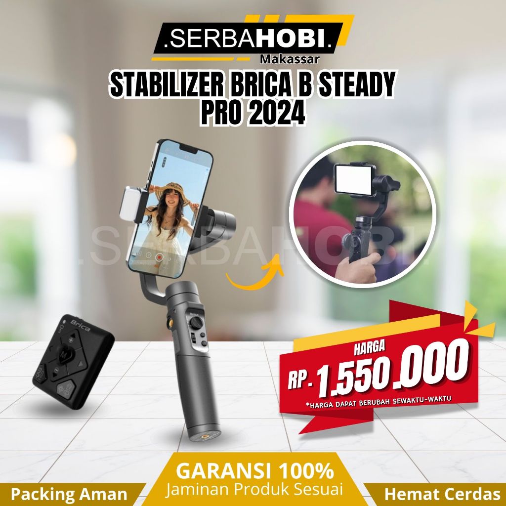 Stabilizer Gimbal Brica B-Steady PRO 2024 New Garansi RESMI