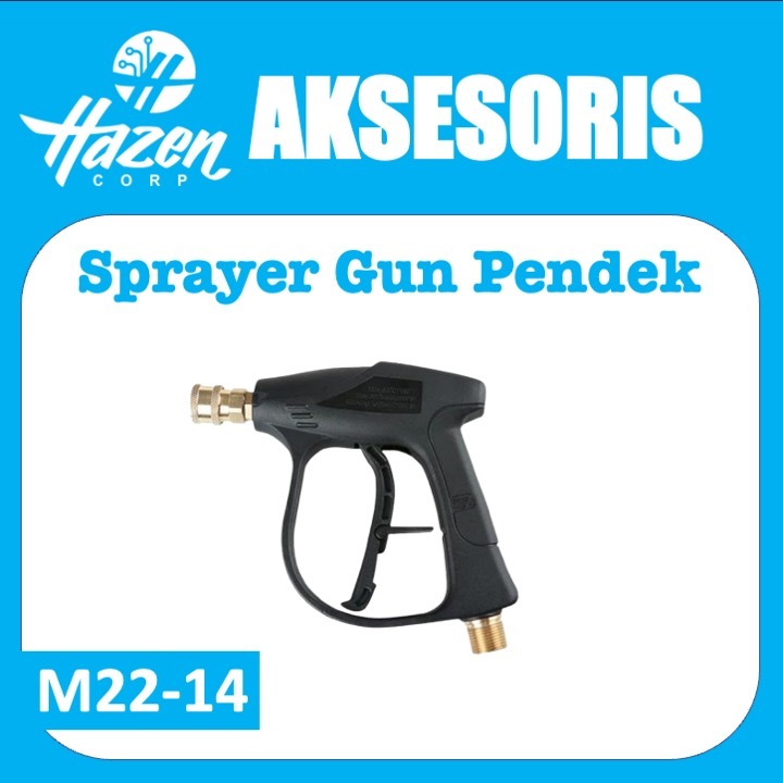 GUN SPRAYER Pendek HIGH PRESSURE WASHER/JET CLEANER untuk AIPOWER (APW3200, EPW1700 & APW3500) HAZEN
