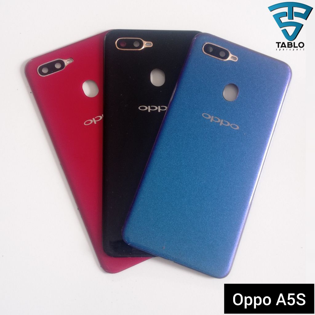 backdor tutup belakang kaca kamera oppo a5s ori copotan hp