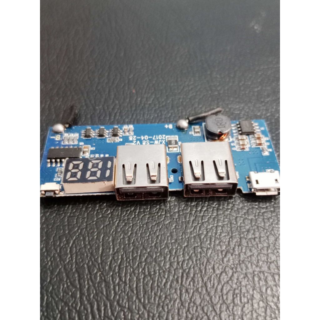 Modul Powerbank Digital Led Fast Charger 2,5A 5volt Modul Charger Indikator digital