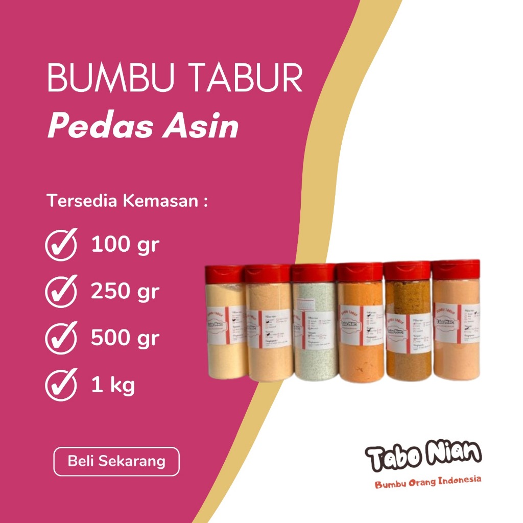 

Aneka Bumbu Powder Khas Nusantara Pedas Gurih Kemasan Botol