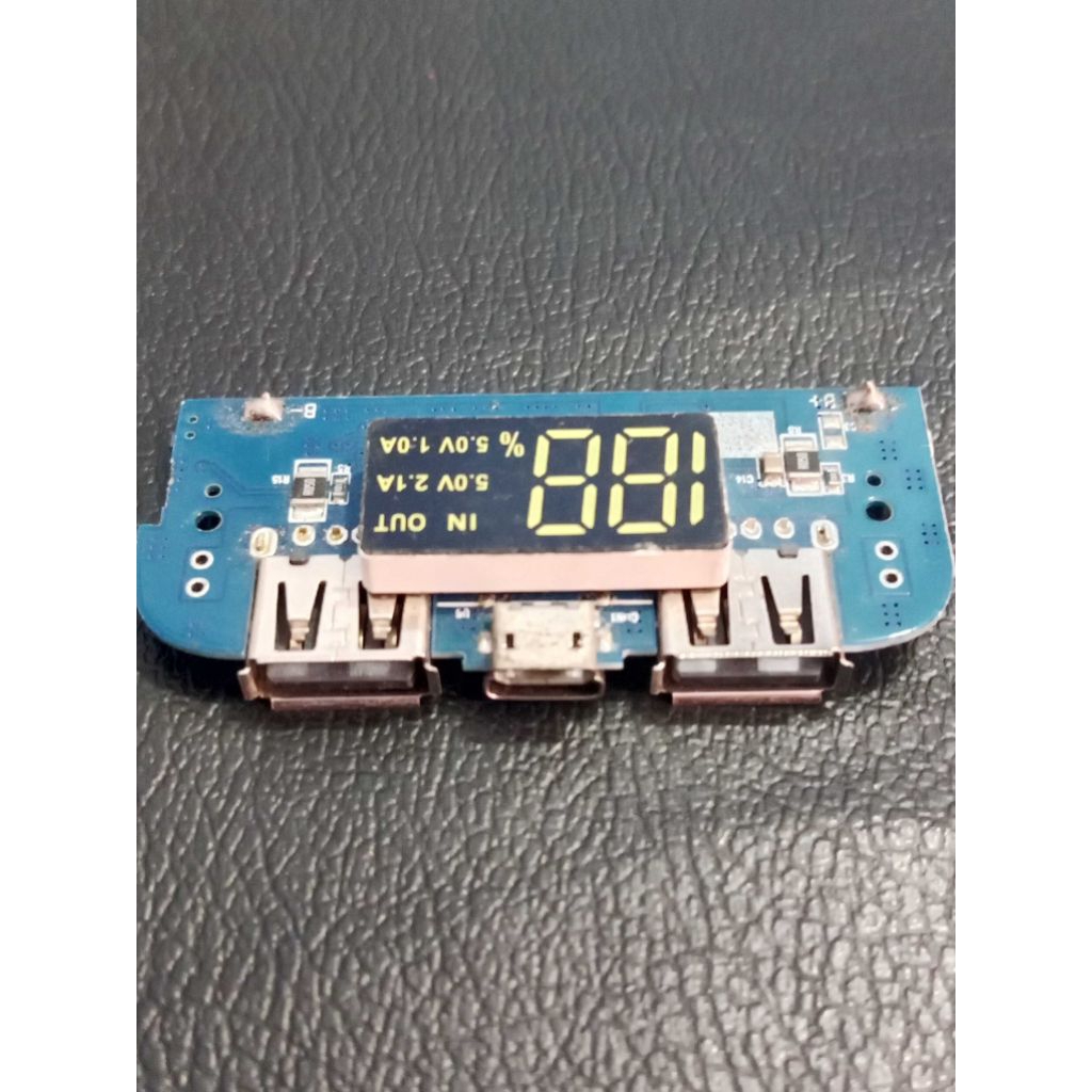 Modul Powerbank Digital Led Fast Charger 2,5A 5volt Modul Charger Indikator digital