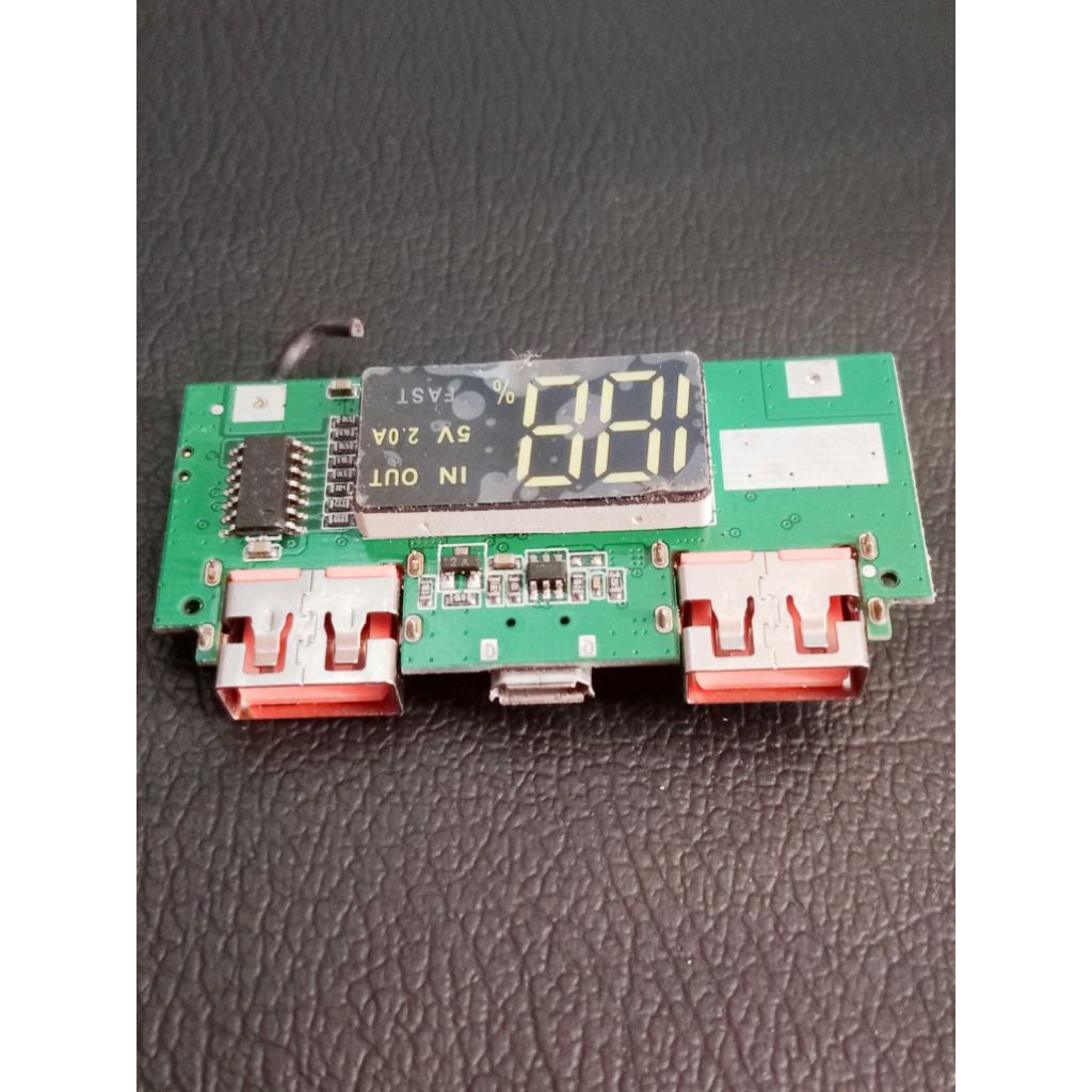 Modul Powerbank Digital Led Fast Charger 2,5A 5volt Modul Charger Indikator digital