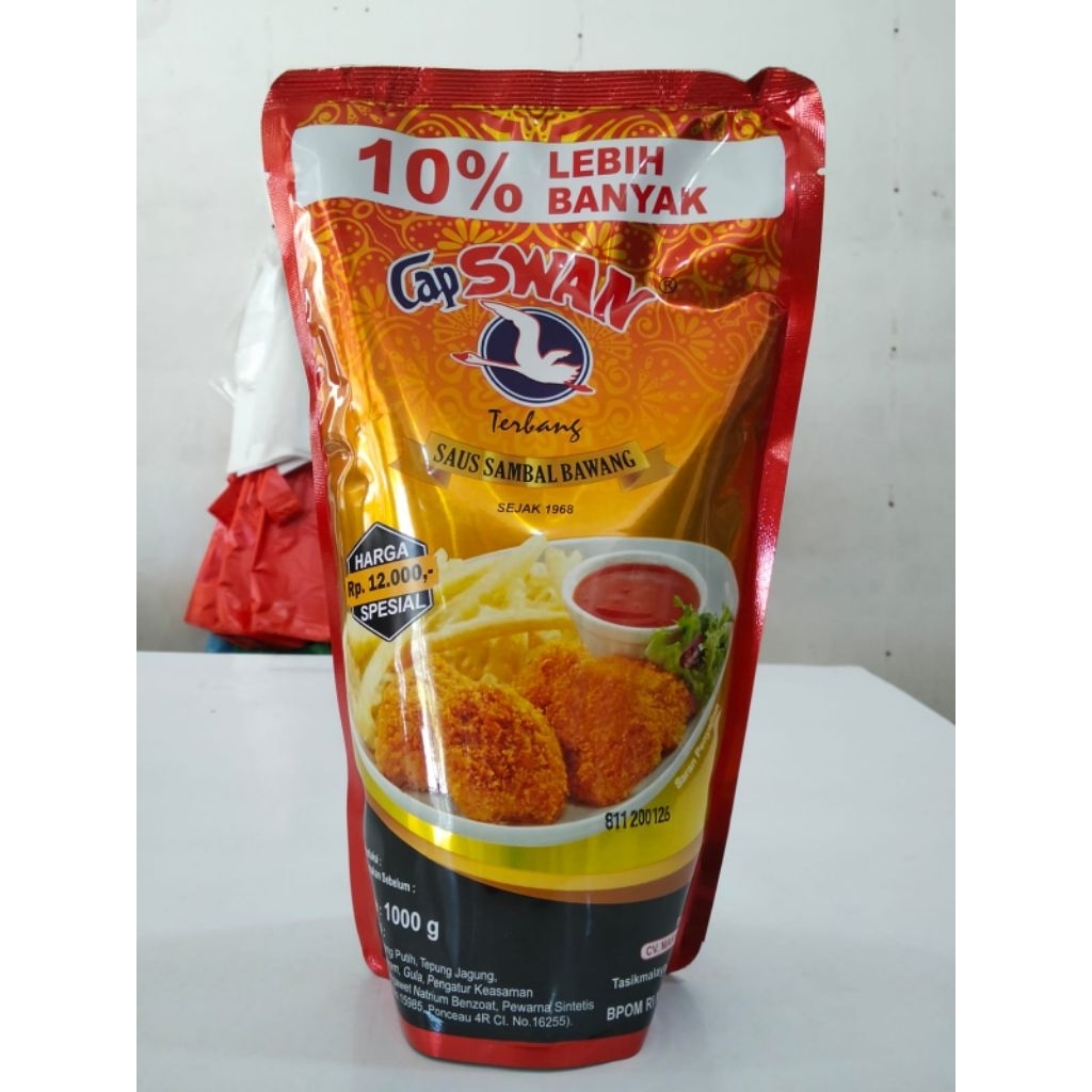 

Saos sambal swan 1 kg isi lebih banyak extra pedas saus sambal bawang