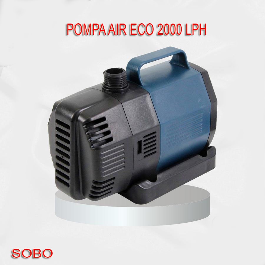 Pompa Skimer Koi SOBO 2000 LPH Water Pump Skimmer Kolam Koi Aquarium Eco Listrik 18 Watt