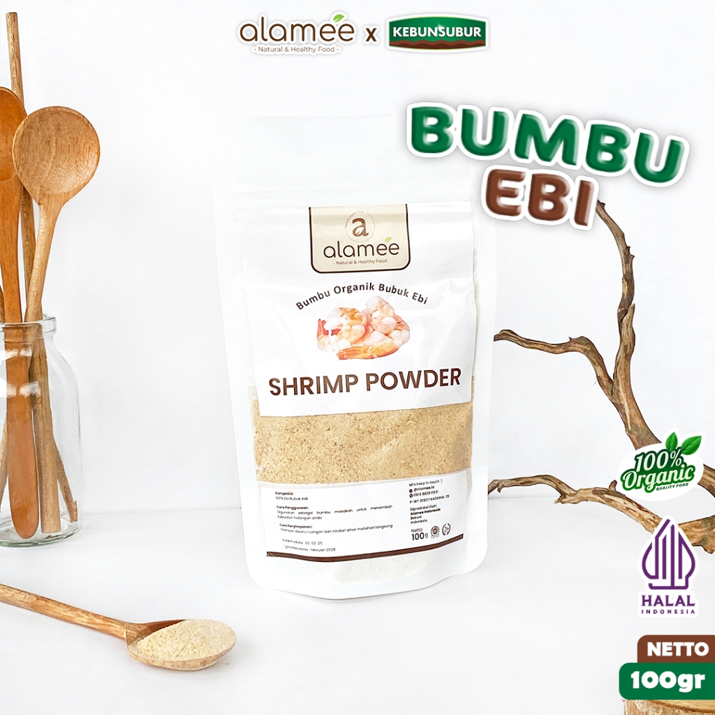 

ALAMEE Ebi Bubuk Kering Bumbu Dapur Organik Udang Shrimp Powder Spice Seasoning 100gr kebunsubur kebunsubur kebunsubur