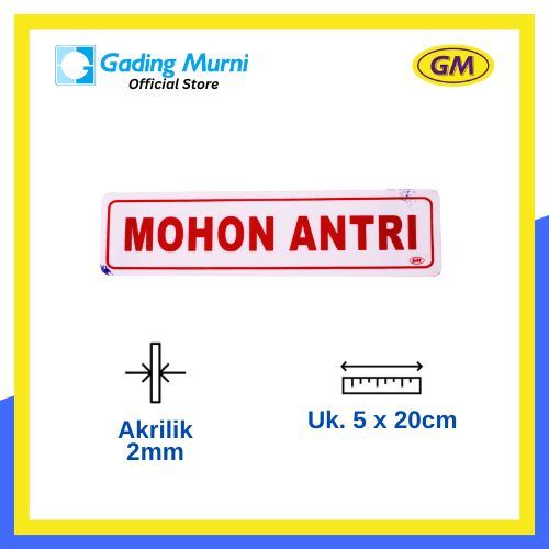 

GM LABEL MOHON ANTRI LK-122 KECIL