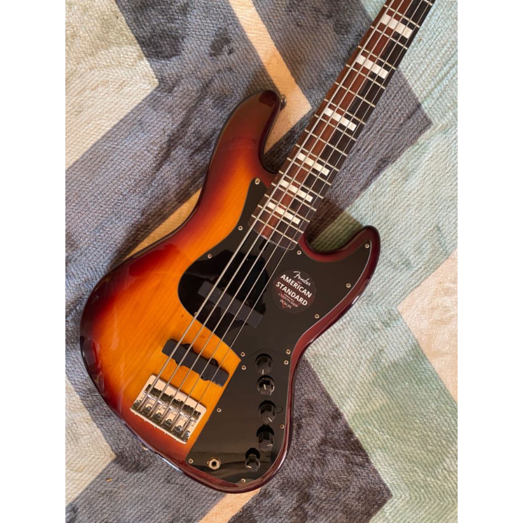 bass fender custom 5st preamp aktif 3band eq