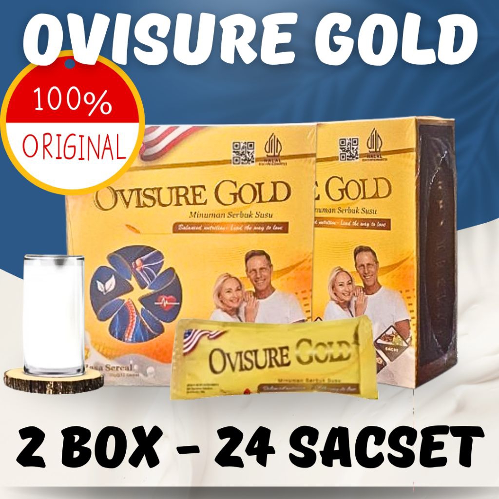 

2 BOX OVISURE GOLD SUSU LANSIA UNTUL TULANG DAN SENDI ASLI IMPOR USA