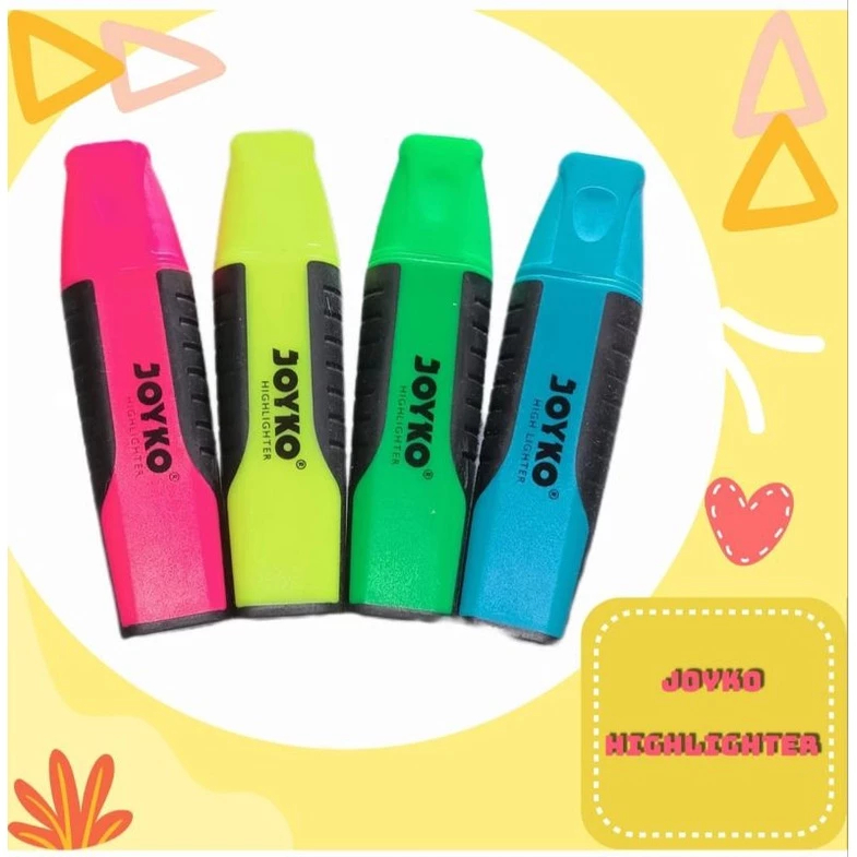 

Stabilo Highlighter merk Joyko Warna Warni neon Penanda Warna Ori 100% Original Asli Authentic