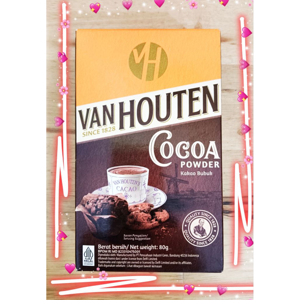 

VANHOUTEN COCOA POWDER/ BUBUK COKELAT/KAKAO BUBUK 80GR