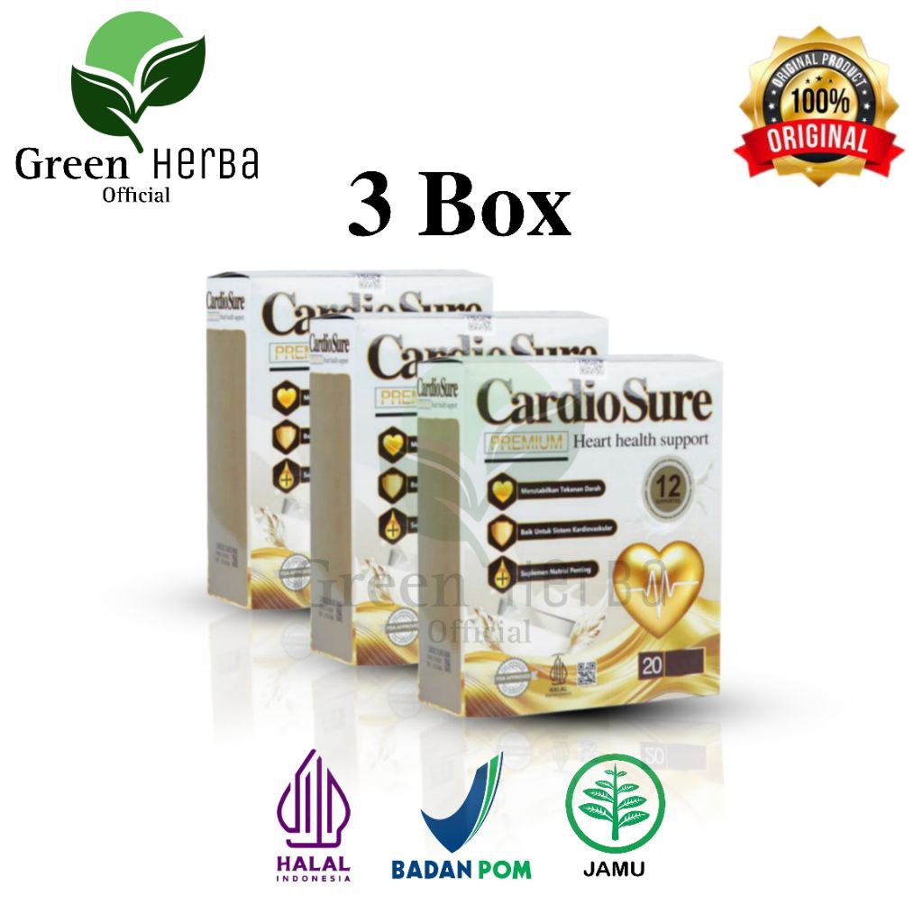 

Cardiosure Asli Original 3 Box Susu Untuk Kesehatan Jantung