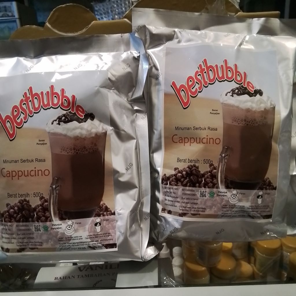 

BestBubble Minuman Serbuk Rasa Cappucino 500gr