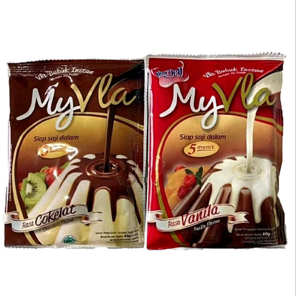 

MY VLA NUTRIJELL RASA VANILA DAN COKELAT 1 SASET @ 60 gr - HARGA GROSIR