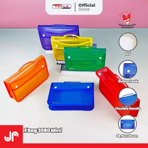 

TOPLA BRIEF BAG 3080 MINI A5 / TAS JINJING DOKUMEN A5 / MAP JINJING MINI ANTI AIR A5 (28,5CM x 20CM)