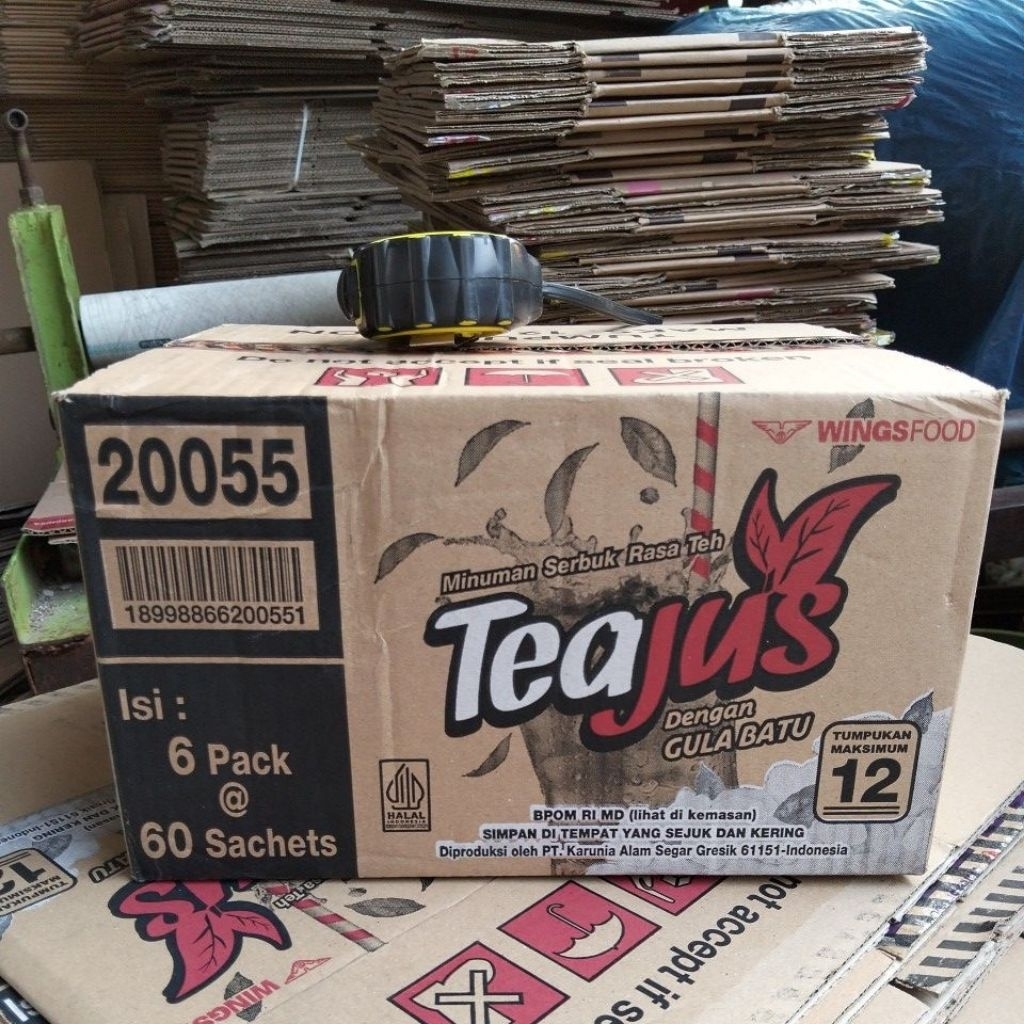 

Kardus bekas teajus 1ply-28x22.5x17