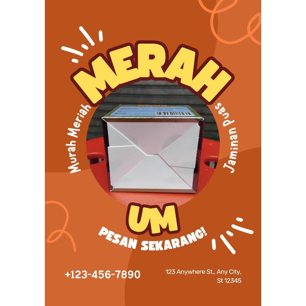 

Stiker warna merah