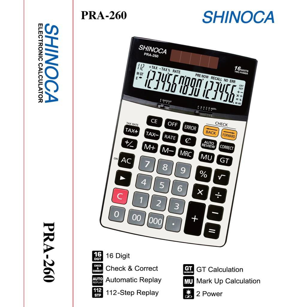 

kalkulator Shinoca PRA-260