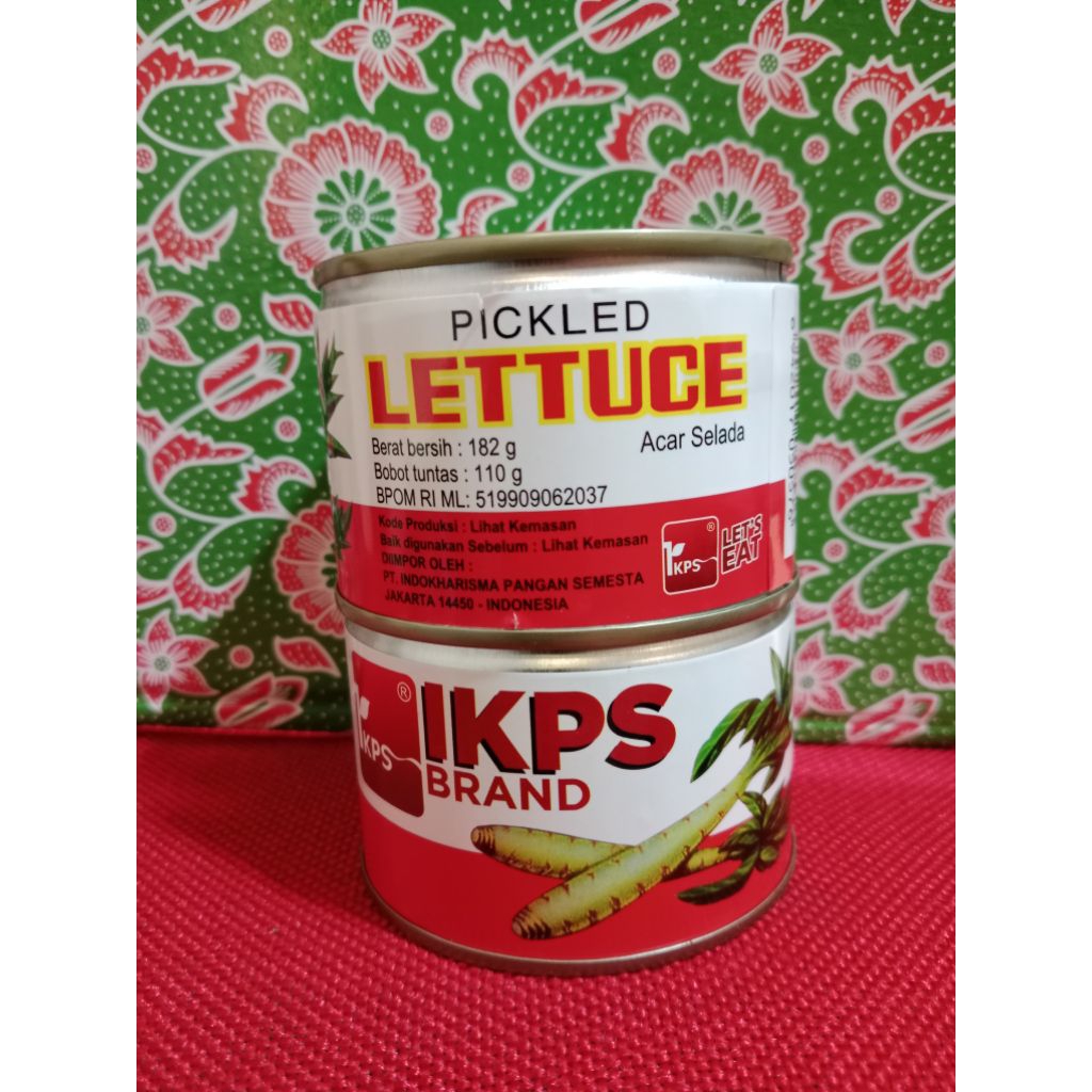 

PICKLED LETTUCE ACAR SELADA CAISIM KALENG 182Gr