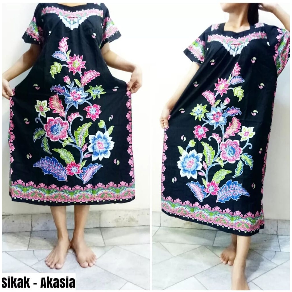 DASTER  BATIK HENGKY SIKAK MOTIF AKASIA