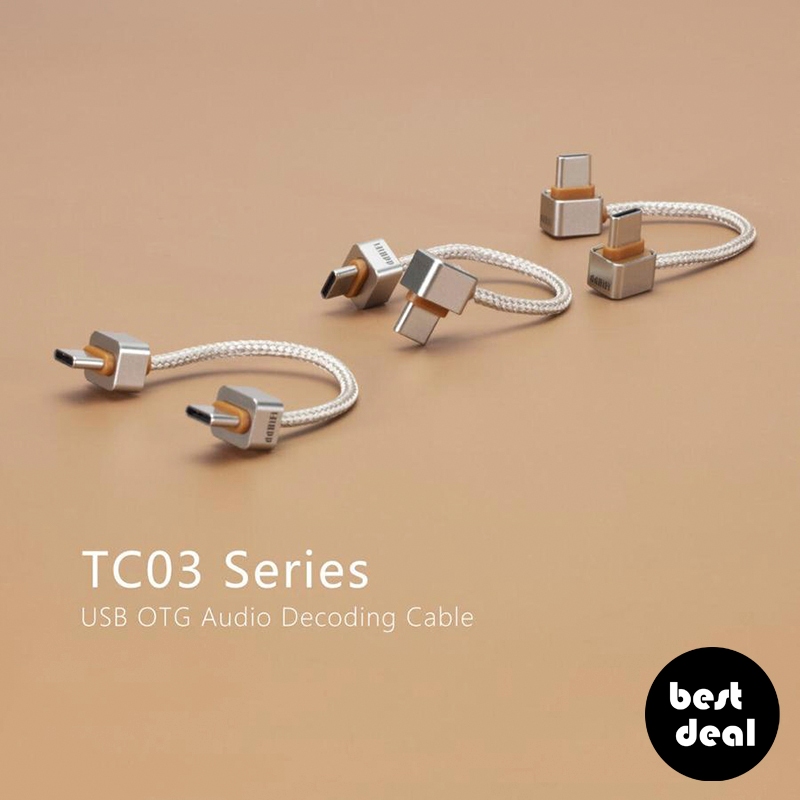 ddHiFi TC03SS / TC03SL / TC03LL USB-C to USB-C OTG Audio Decoding Cable Original - Garansi Resmi 1 T