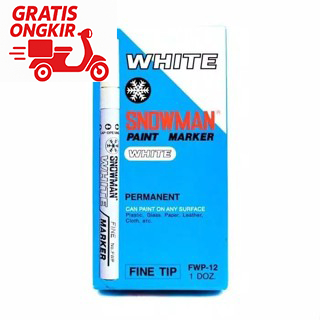 

Spidol putih Snowman Fine Tip (12 pcs) / paint marker fwp-12 (mohon baca deskripsi)