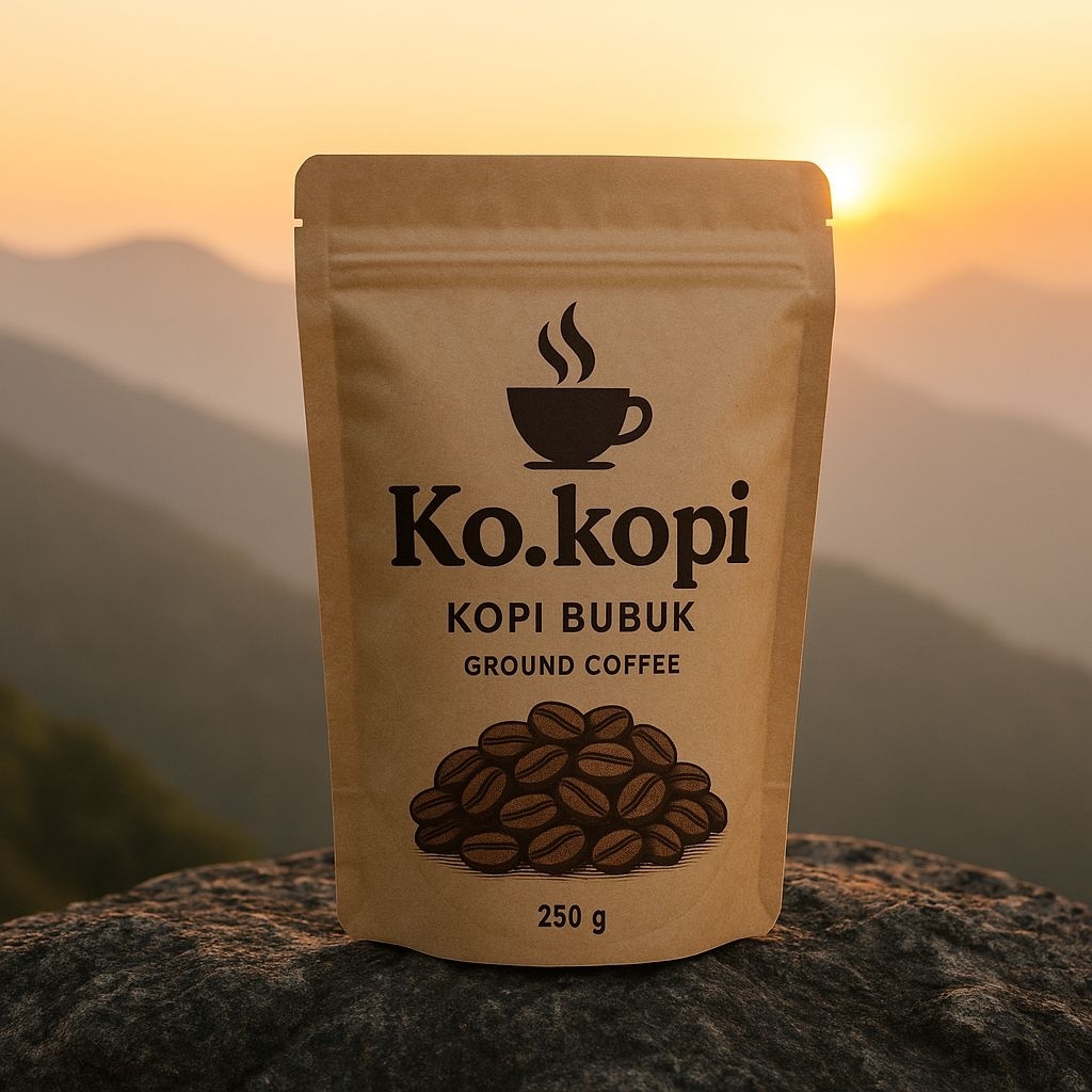

250 gram kopi bubuk Robusta Ko.kopi asli Temanggung