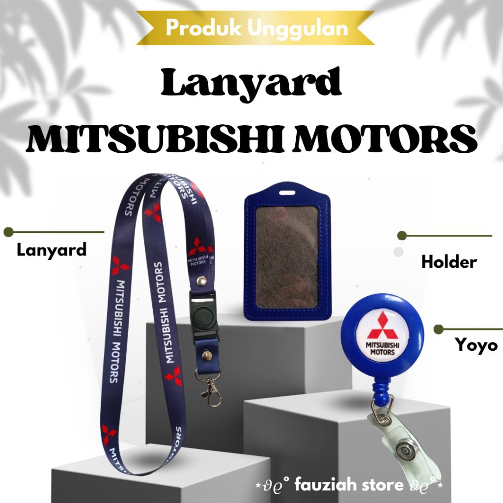 

READY! TALI ID CARD MITSUBISHI MOTORS BIRU NAVY / LANYARD MITSUBISHI MOTORS TERMURAH!!!