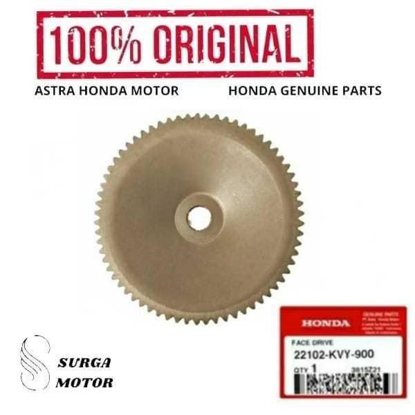 Pulley Puli Polly Depan Face Drive Gear Gigi Stater Besar Beat Scoopy Spacy Vario 110 CW Techno Karb