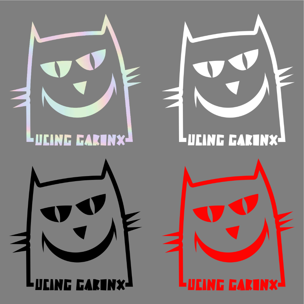 

Kucing garong stiker cutting