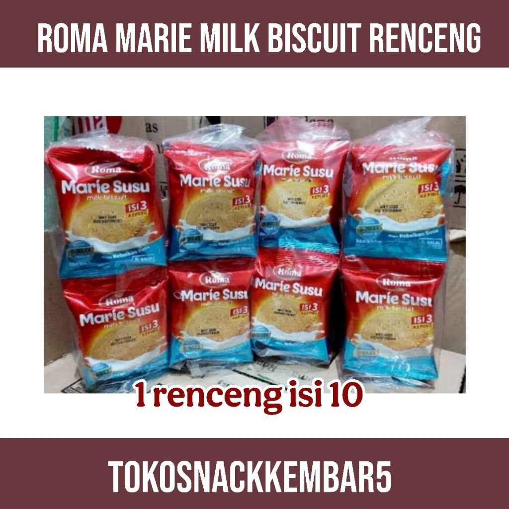

Roma Regal Biscuit Milk Renceng isi 10