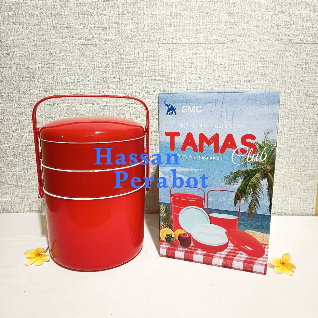 Rantang Piknik TAMAS Susun 3 Ukuran Besar GMC