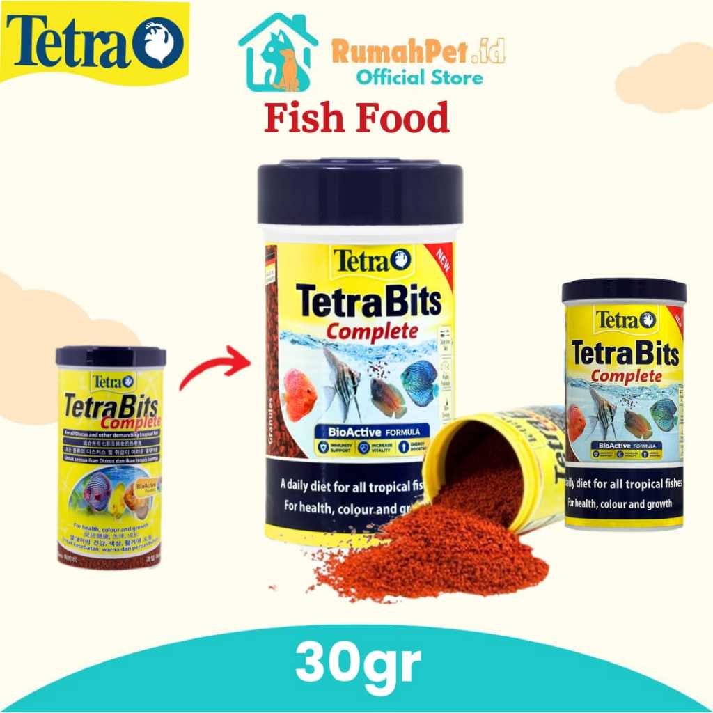 Tetra Bits Complete 30gr - Tetra Bits Complete Makanan Ikan 30gr