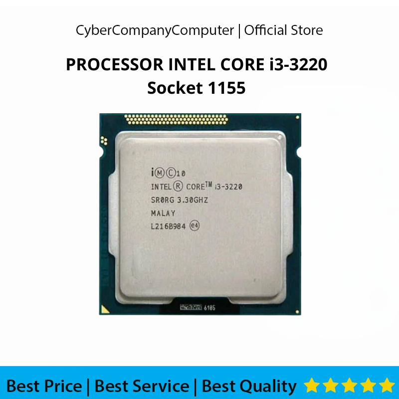Processor Intel Core i3-3220 Gen3 LGA 1155 3.30GHz - Processor i3-3220 Gen3 Socket 1155 Bergaransi 1