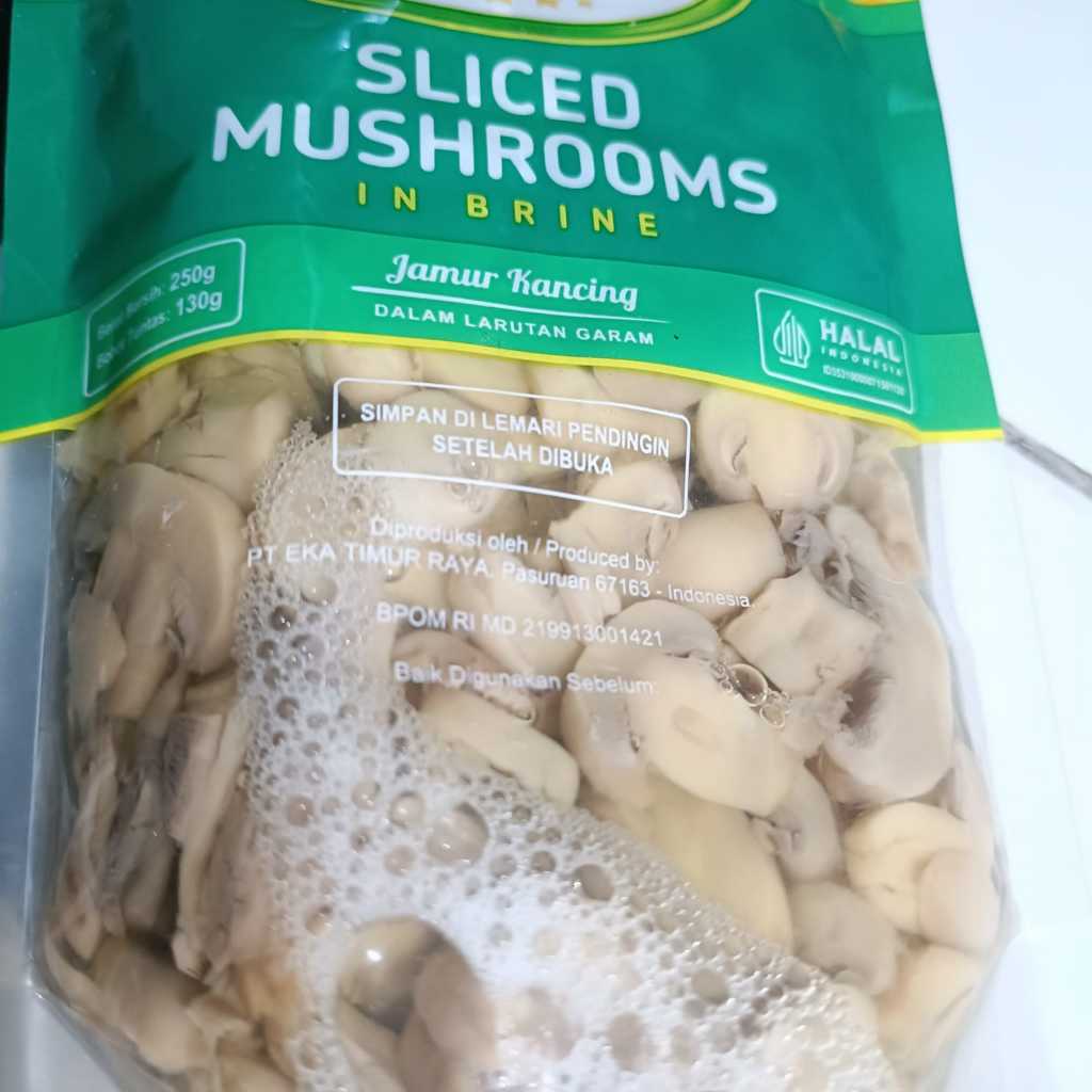 

JAMUR SLICE ETIRA MUSHROOM 250GR / JAMUR KUPING
