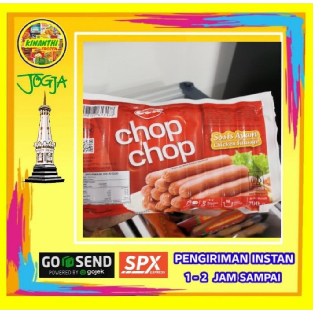 

Sosis Merah Chop chop 700 gr, Jogja Frozen