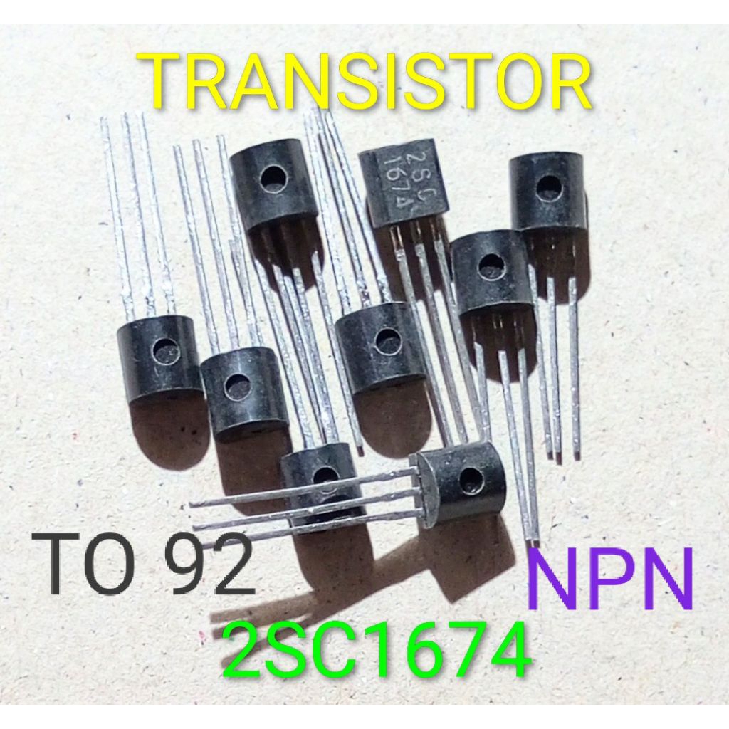 C1674 Transistor NPN. utk penerapan IF, RF, MF & MIXER.