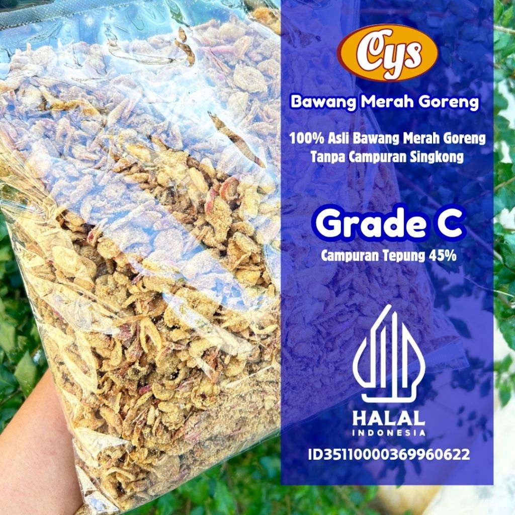 

Bawang Merah Goreng Grade C Campur Tepung 45% – Gurih Enak Harga Hemat