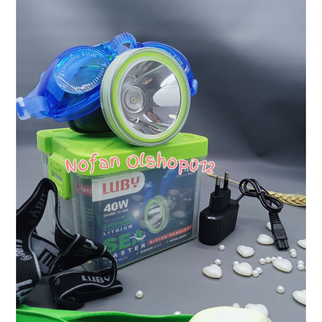 TERBARU SENTER KEPALA LUBY L-1815 SENTER KEPALA LUBY ANTI AIR 40WATT CAHAYA PUTIH DAN KUNING TAHAN H