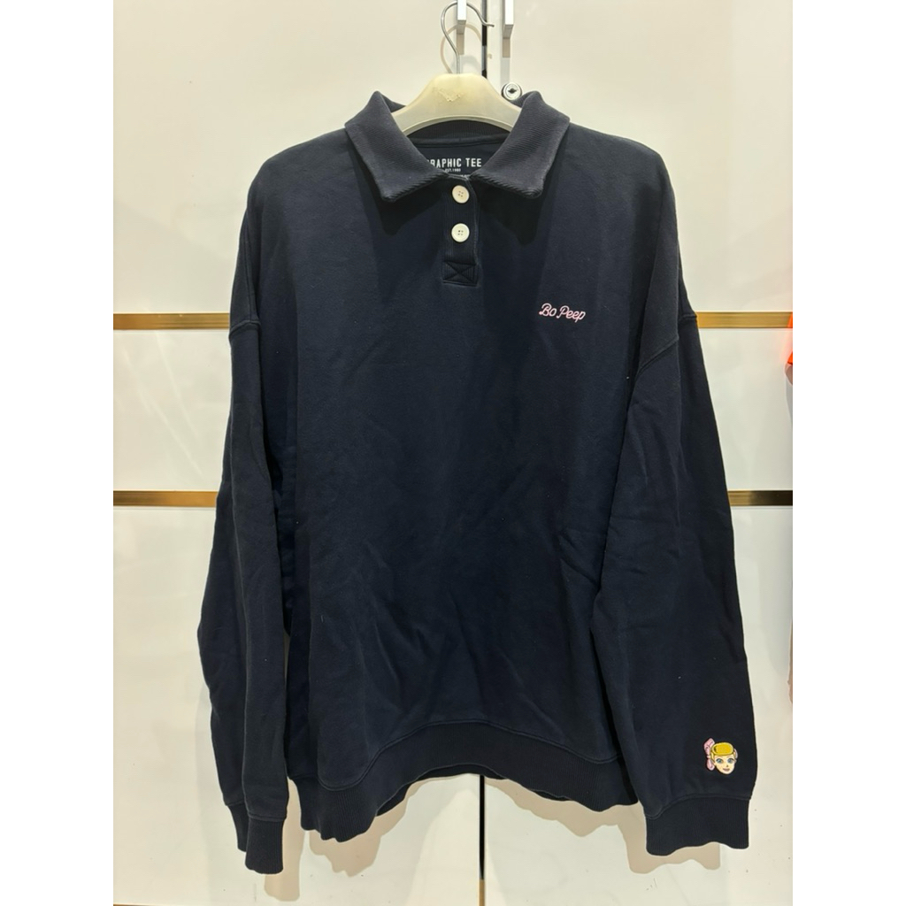 Baju polo rugby lengan panjang Graphic tee x Toy Story 4