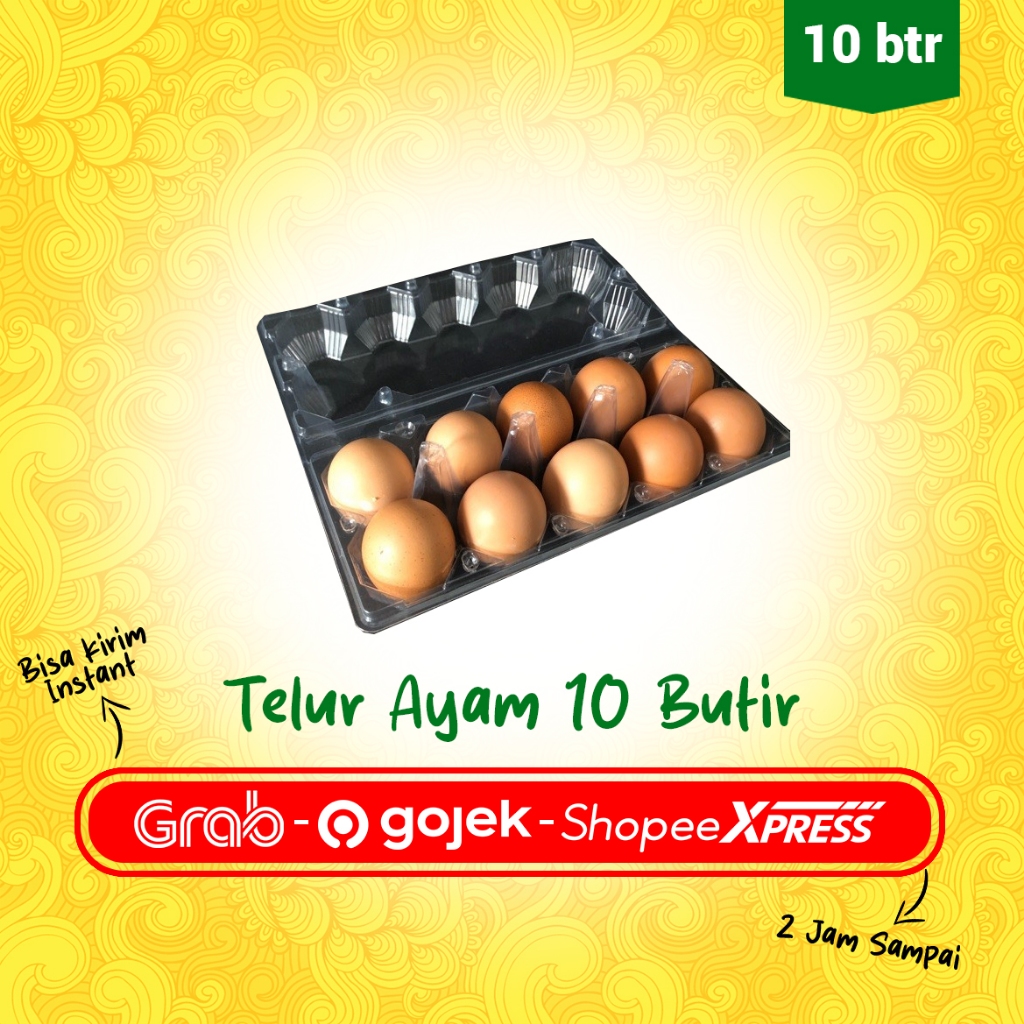 

Telur Ayam 10 Butir – Kemasan Mika Praktis & Aman