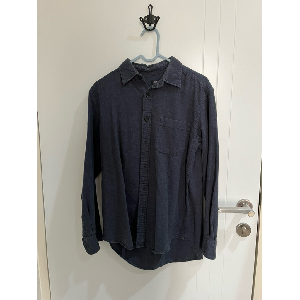 preloved kemeja flanel uniqlo bekas